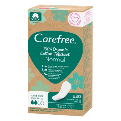 Carefree Organic Cotton Normal slipové vložky 30 ks