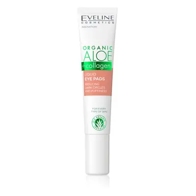 Eveline Cosmetics Organic Aloe+Collagen oční gel proti otokům a tmavým kruhům 20 ml