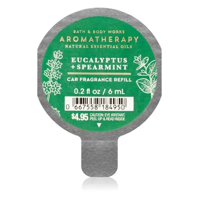 Bath & Body Works Eucalyptus Spearmint vůně do auta náhradní náplň 6 ml