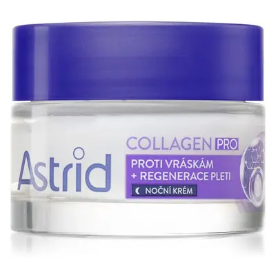 Astrid Collagen PRO noční krém proti projevům stárnutí pleti s regeneračním účinkem 50 ml