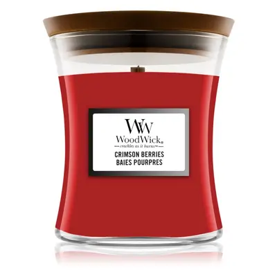 Woodwick Crimson Berries vonná svíčka s dřevěným knotem 275 g