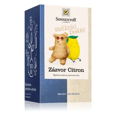 SONNENTOR Zázvor Citron BIO bylinný čaj dvoukomorový sáček 18x1,8 g