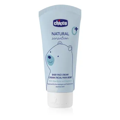 Chicco Natural Sensation Baby pleťový krém pro děti od narození 0+ 50 ml