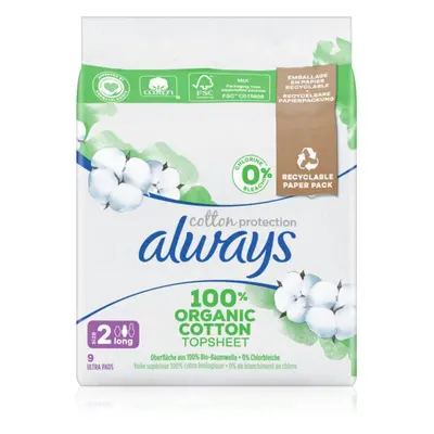 Always Cotton Protection Long vložky bez parfemace 9 ks