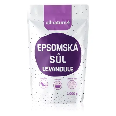 Allnature Epsomská sůl Levandule sůl do koupele 1000 g