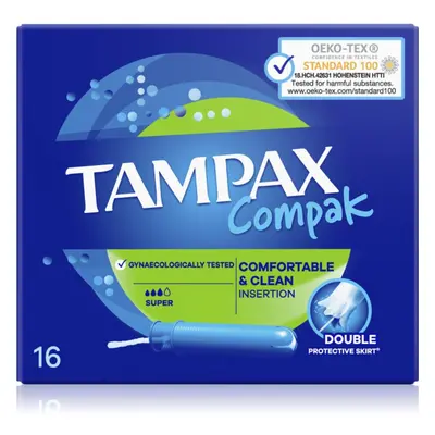 Tampax Compak Super tampony s aplikátorem 16 ks