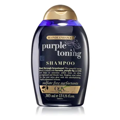 OGX Blonde Enhance+ Purple Toning fialový šampon neutralizující žluté tóny 385 ml