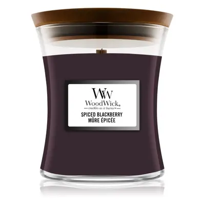 Woodwick Spiced Blackberry vonná svíčka s dřevěným knotem 275 g