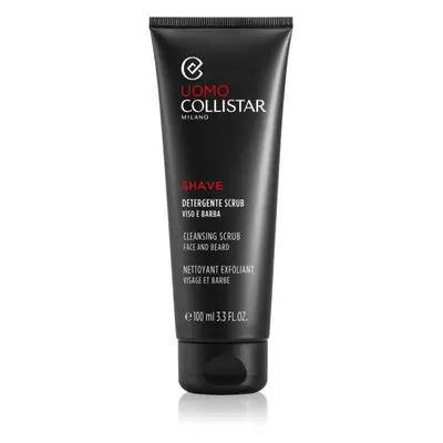 Collistar Man Face and Beard Cleansing Scrub čisticí peeling pro přípravu pleti před holením 100