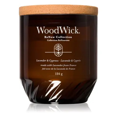 Woodwick Lavender & Cypress vonná svíčka 184 g