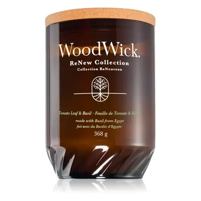 Woodwick Tomato Leaf & Basil vonná svíčka 368 g