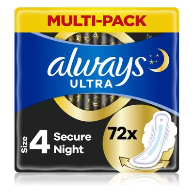 Always Ultra Secure Night vložky 72 ks