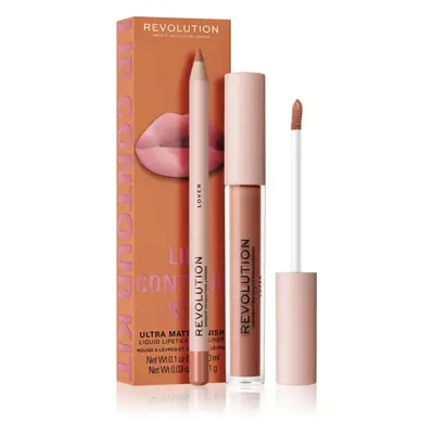 Makeup Revolution Lip Contour Kit sada na rty odstín Lover