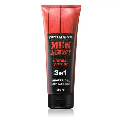 Dermacol Men Agent Eternal Victory sprchový gel na obličej, tělo a vlasy pro muže 250 ml