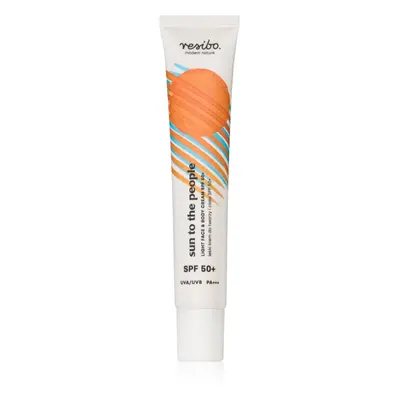 Resibo Sun to the People Light face and body cream SPF50 krém na obličej a tělo SPF 50 50 ml