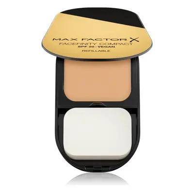 Max Factor Facefinity Refillable kompaktní matující make-up SPF 20 odstín 033 Crystal Beige 10 g