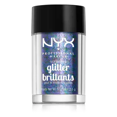 NYX Professional Makeup Face & Body Glitter Brillants třpytky na obličej i tělo odstín 11 Violet