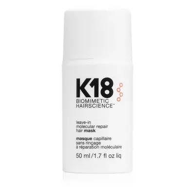 K18 Molecular Repair Hair Mask bezoplachová vlasová péče 50 ml