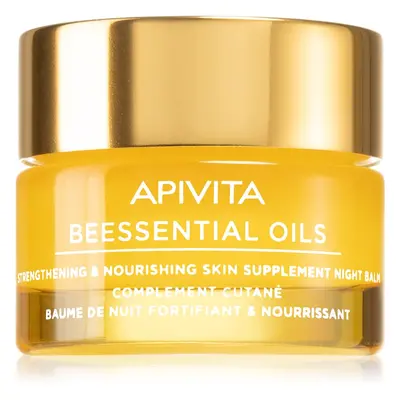 Apivita Beessential Oils Strengthening & Nourishing Night Balm noční pleťový balzám pro výživu a