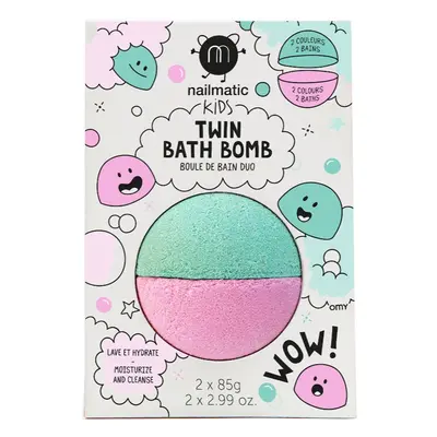 Nailmatic Kids koupelová bomba Pink + Lagoon 2x85 g