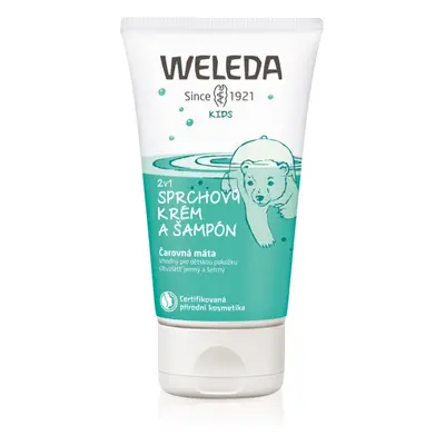 Weleda Kids Magic Mint sprchový krém a šampon pro děti 2 v 1 150 ml