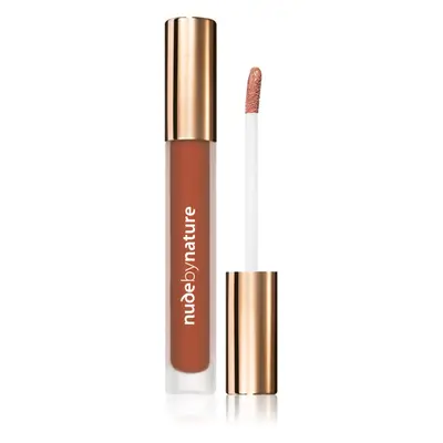 Nude by Nature Satin Liquid Lipstick krémová rtěnka se saténovým finišem odstín 08 Sienna 3,75 m