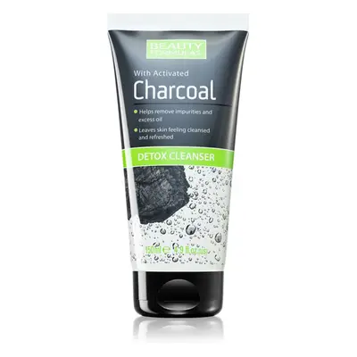 Beauty Formulas Charcoal čisticí gel s aktivním uhlím pro mastnou a problematickou pleť 150 ml