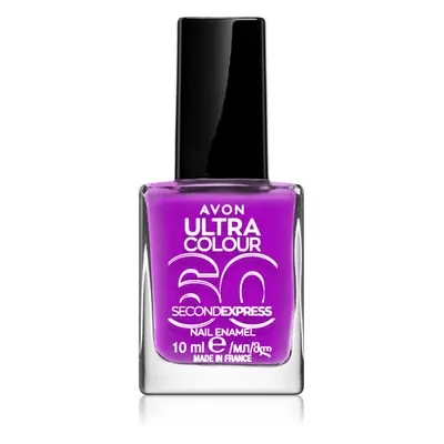 Avon Ultra Colour 60 Second Express rychleschnoucí lak na nehty odstín Ultraviolet 10 ml