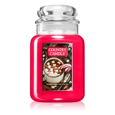 Country Candle Peppermint & Cocoa vonná svíčka 737 g