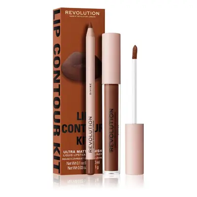 Makeup Revolution Lip Contour Kit sada na rty odstín D.