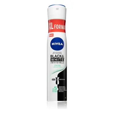 NIVEA Black & White Invisible Fresh + Antibacterial antiperspirant ve spreji pro ženy 200 ml