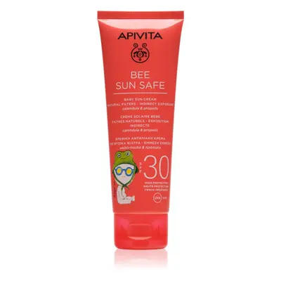 Apivita Bee Sun Safe Baby cream SPF30 dětský krém na opalování SPF 30 100 ml