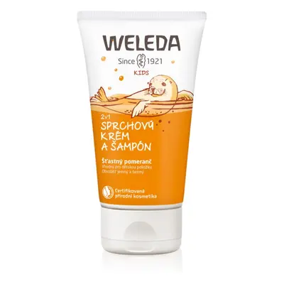 Weleda Kids Šťastný pomeranč sprchový krém a šampon pro děti 2 v 1 150 ml