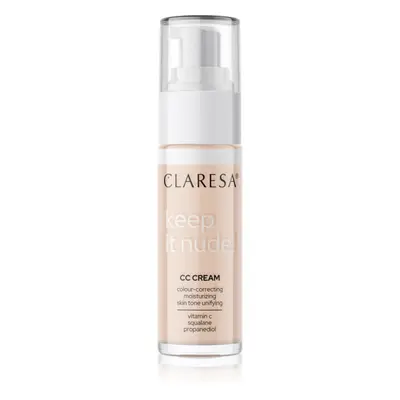 Claresa Keep It Nude hydratační make-up pro sjednocení barevného tónu pleti odstín 101 Light 33 