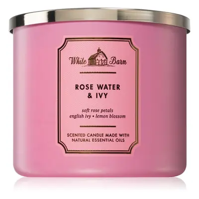 Bath & Body Works Rose Water & Ivy vonná svíčka 411 g