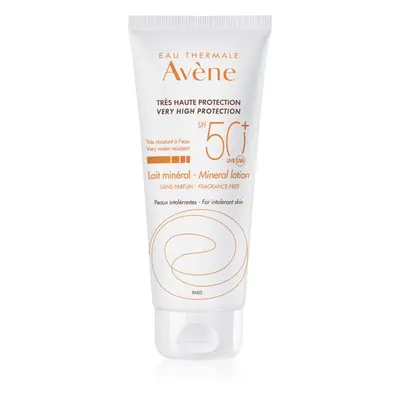 Avène Sun Mineral Lotion ochranné mléko bez chemických filtrů a parfemace SPF 50+ 100 ml