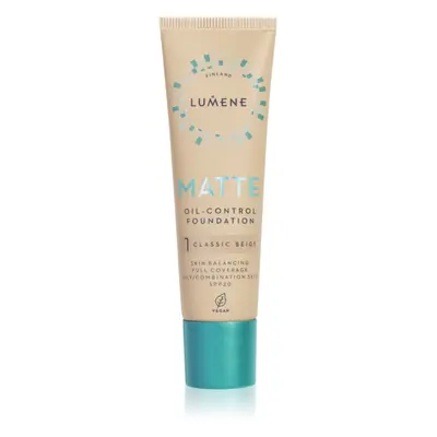 Lumene Matte Oil-Control matující make-up SPF 20 odstín 1 Classic Beige 30 ml