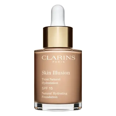 Clarins Skin Illusion Natural Hydrating Foundation rozjasňující hydratační make-up SPF 15 odstín