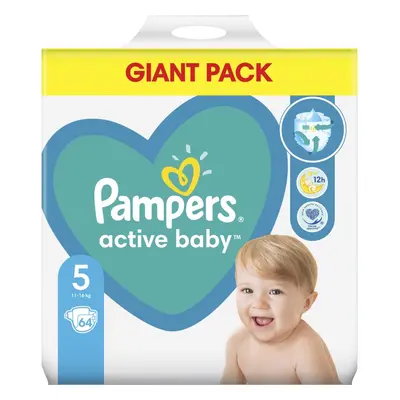 Pampers Active Baby Size 5 jednorázové pleny 11-16 kg 64 ks