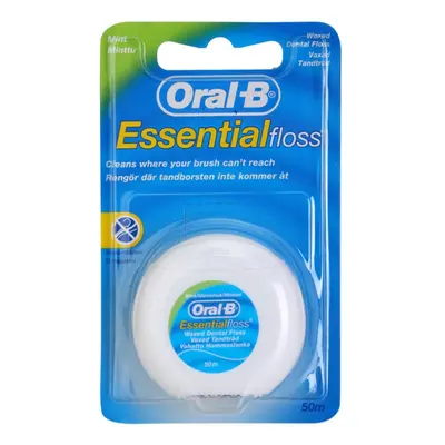 Oral B Essential Floss voskovaná dentální nit s mátovou příchutí 50 m