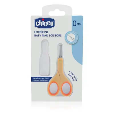 Chicco Baby Nail Scissors dětské nůžky s kulatou špičkou 0 m+ 1 ks