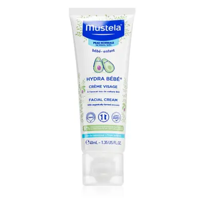 Mustela Bébé Hydra Bébé hydratační krém na obličej pro děti od narození 40 ml