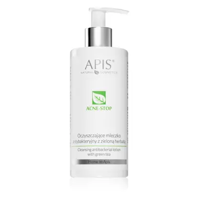 Apis Natural Cosmetics Acne-Stop Home TerApis čisticí a odličovací mléko se zeleným čajem 300 ml