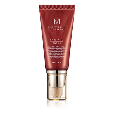 Missha M Perfect Cover BB krém s vysokou UV ochranou odstín No. 25 Warm Beige SPF42/PA+++ 50 ml