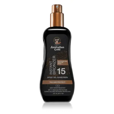 Australian Gold Spray Gel Sunscreen With Instant Bronzer bronzující sprej SPF 15 237 ml