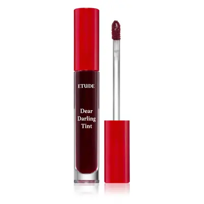 ETUDE Dear Darling Water Gel Tint barva na rty s gelovou texturou odstín #07 PK002 (Plum Red) 5 