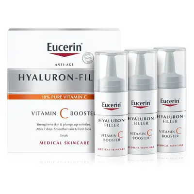 Eucerin Hyaluron-Filler Vitamin C Booster rozjasňující protivráskové sérum s vitaminem C 3x8 ml