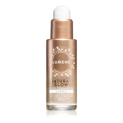 Lumene Natural Glow rozjasňující make-up pro přirozený vzhled SPF 20 odstín 0.5 Light 30 ml