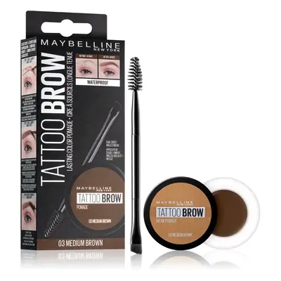 MAYBELLINE NEW YORK Tattoo Brow gelová pomáda na obočí odstín 03 Medium Brown 3.5 ml