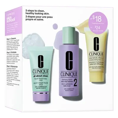 Clinique 3-Step Skin Care Kit Skin Type 2 dárková sada pro dokonalé vyčištění pleti